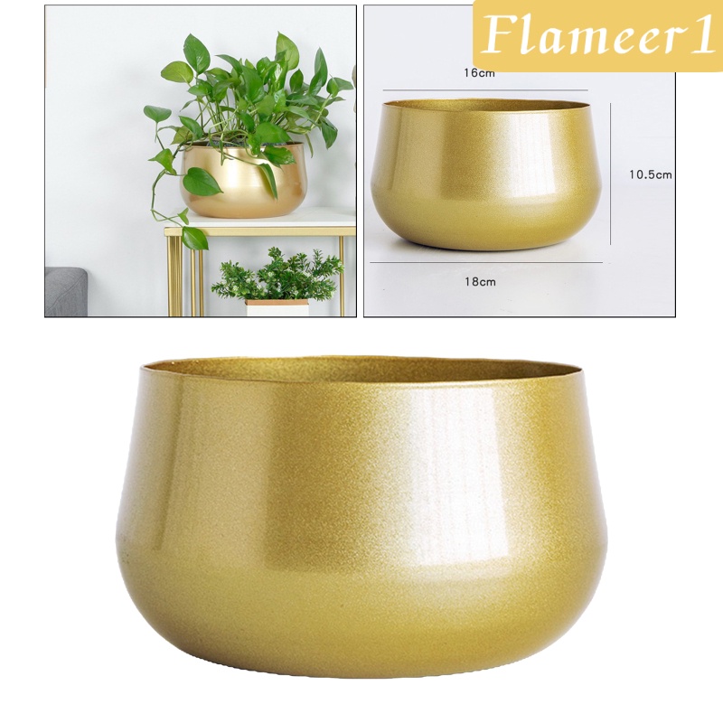 [Flameameer1] Chậu Trồng Cây Bằng Đồng Thau Có Lỗ Thoát Nước