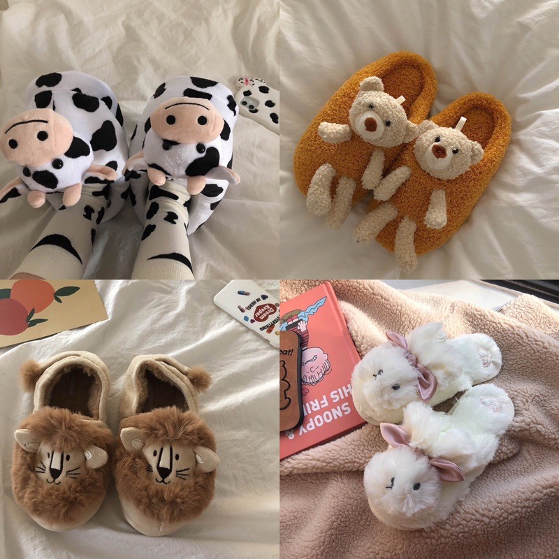 DÉP BÔNG ĐI TRONG NHÀ DỄ THƯƠNG [Order+Ảnh thật]