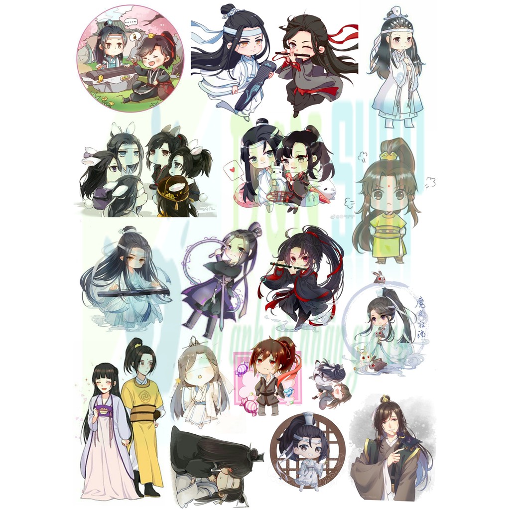 Set Sticker a5 Ma đạo tổ sư 10 hình/set