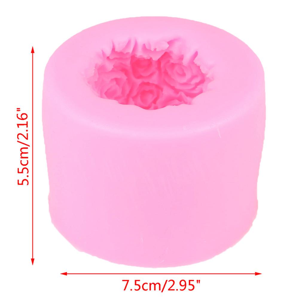 Khuôn Làm Nến Handmade Hình Hoa 3D Bằng Silicone Tiện Lợi Dành Cho Trang Trí Nhà Cửa