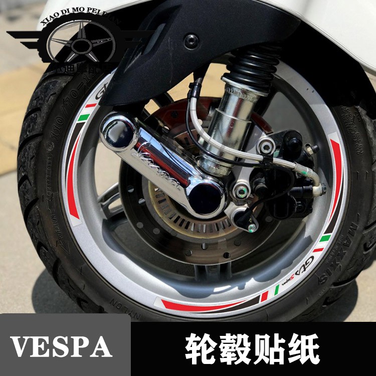 Miếng Dán Trang Trí Trục Bánh Xe Vespa 150 Gts Gtv 300