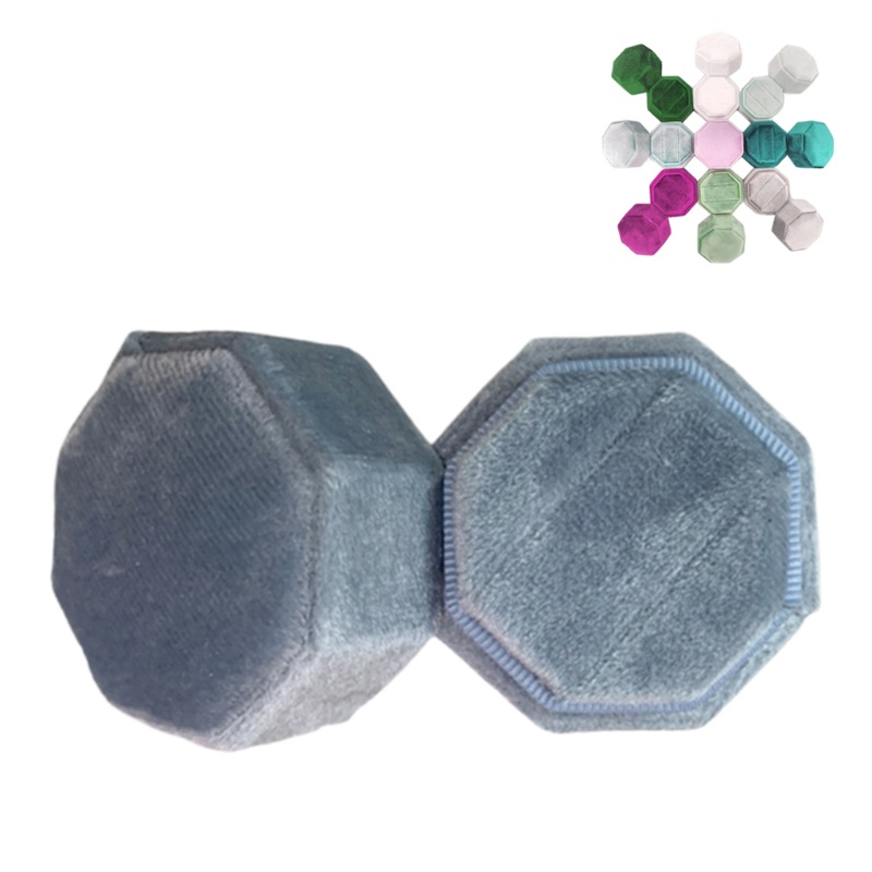 Hộp Đựng Nhẫn Cưới / Đính Hôn Bằng Nhung Nhiều Màu Sắc