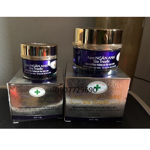 KEM Ngân Anh gia truyền DƯỠNG TRẮNG DA TÁI TẠO 3 IN 1