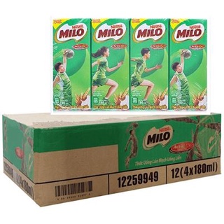 Thùng 48 hộp milo thái lan 180ml