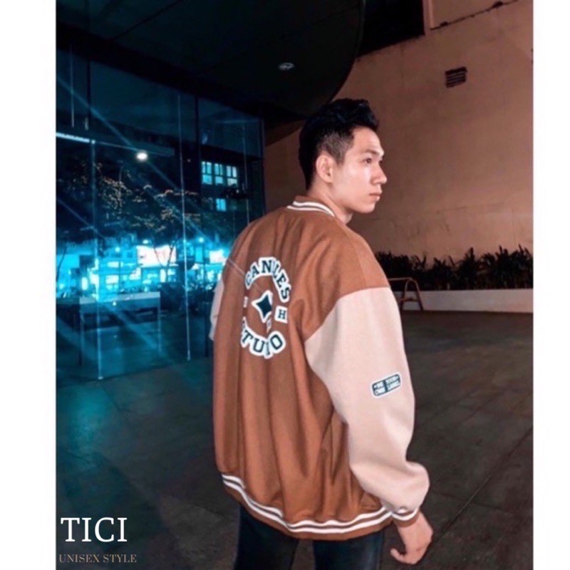 Áo Khoác BOMBER Nỉ Tăm Nhung❤️Form Rộng Unisex Nam/Nữ Màu VÀNG NÂU/XÁM❤️[FREESHIP] | BigBuy360 - bigbuy360.vn