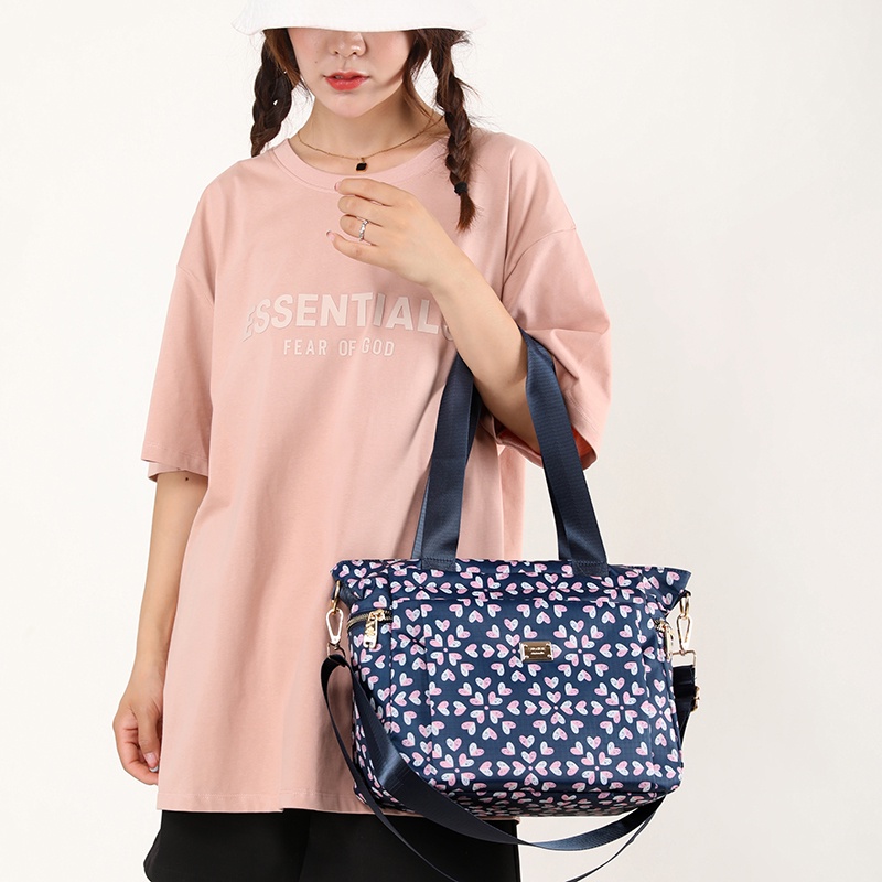 Túi Xách Vải Canvas Cỡ Lớn In Họa Tiết Thời Trang Cho Nữ