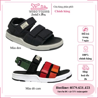 Giày Sandal Mol Nam Nữ Học Sinh Sinh Viên Đi Học, Đi Chơi Đế Cao Su, Dép Có Quai Hậu, Dây Dù Mã MS2 - Wigo Young