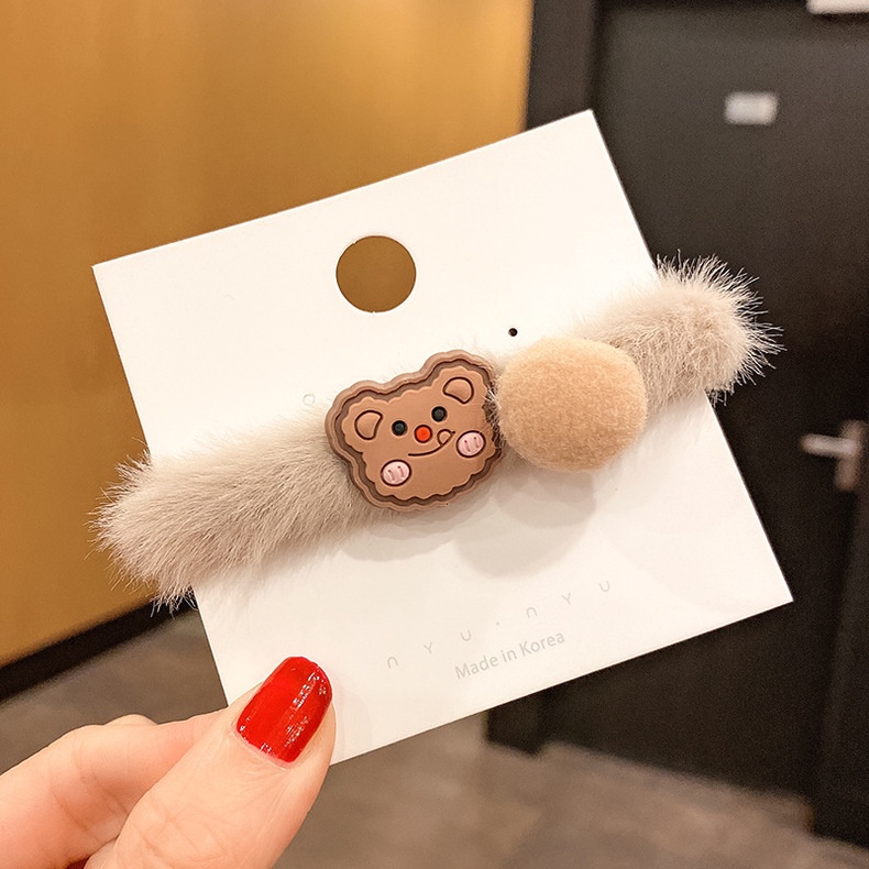 Dây buộc tóc hình gấu/thỏ/Doremon nhồi bông nhiều màu sắc đáng yêu cho nữ