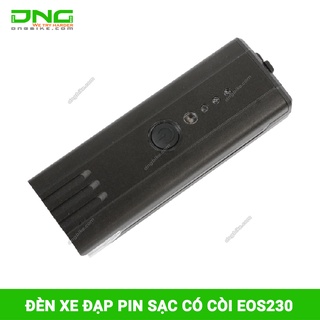 Đèn pha xe đạp pin sạc có còi EOS230