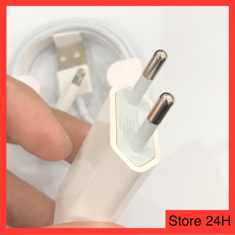 Bộ Củ Sạc Dẹp 5w + Cáp Sạc 6ic Chân (Lai Ning) Cho (Ai Phon) 5/6/7/8/X/11/12/13 - BẢO HÀNH 12 THÁNG