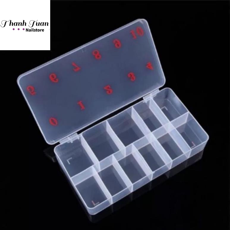 Hộp đựng móng giả, đá - Hộp đựng nail 11 ô ( phụ kiện làm nail )  - Phụ kiện đồ nail