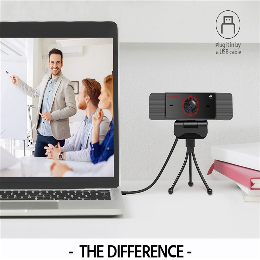 Webcam Mini TONIERS / Full HD 2K có thể xoay linh hoạt kèm Mic cho laptop | BigBuy360 - bigbuy360.vn