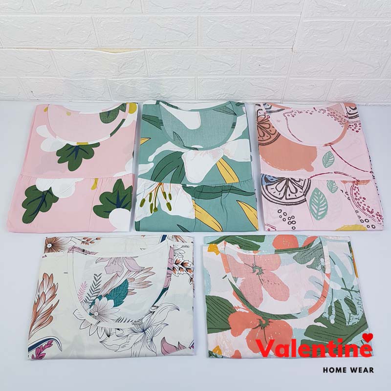 Váy ngủ ba lỗ nữ họa tiết nhiệt đới chất vải cotton lanh thoáng mát nhiều màu mã VAV0177 | BigBuy360 - bigbuy360.vn