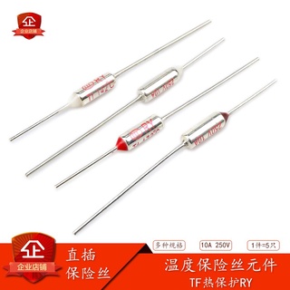 Set 10 Cầu Chì Nhiệt Tf RY-142 / 155 / 169 / 172 / 185 / 192 / 216 / 240 Độ 10A250V Chuyên Dụng