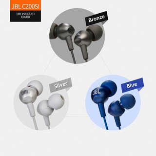 Tai Nghe Nhét Tai Jbl C200Si Jack 3.5mm Âm Thanh Siêu Trầm Có Nút Điều Khiển Và Phụ Kiện