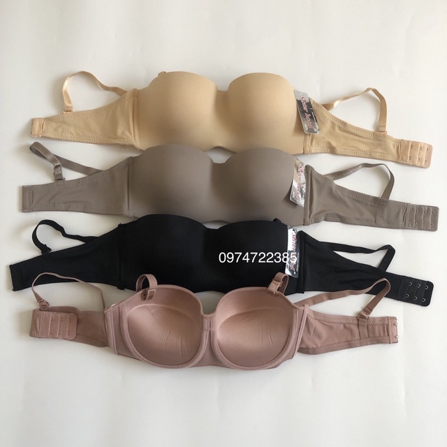 Áo lót nữ áo ngực cup ngang đệm dầy Thái Lan Sisterhood 9685 nâng ngực có gọng vải mát size 32, 34, 36