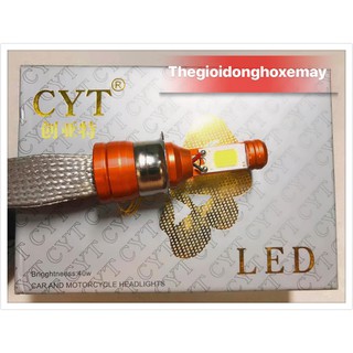 Đèn Pha Led CYT xịn - Chân T19 - 2 Tim