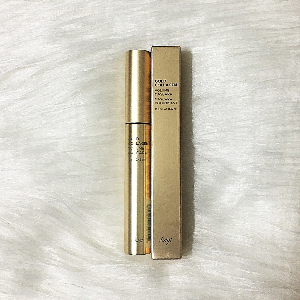 Mascara Kiêm Dưỡng Mi Gold Collagen Volume Mascara Fmgt The Face Shop Chính Hãng - Hàn Quốc