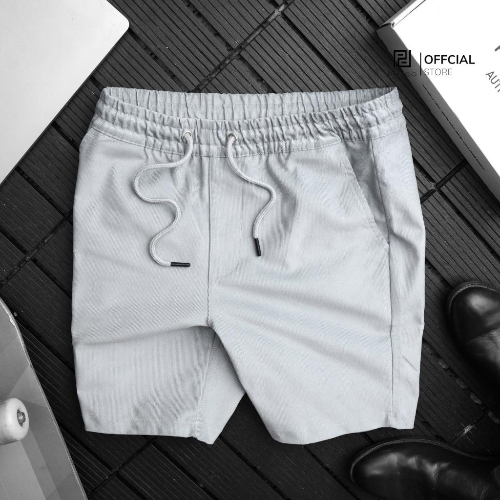 Quần short nam chất vải nhung tăm dày dặn, năng động, thoải mái PUNDO QSPD024