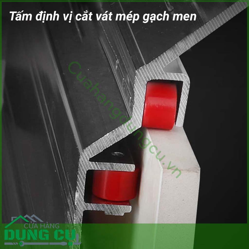 Cữ định vị 45 độ cắt mép gạch, đá lắp máy cắt gạch cầm tay