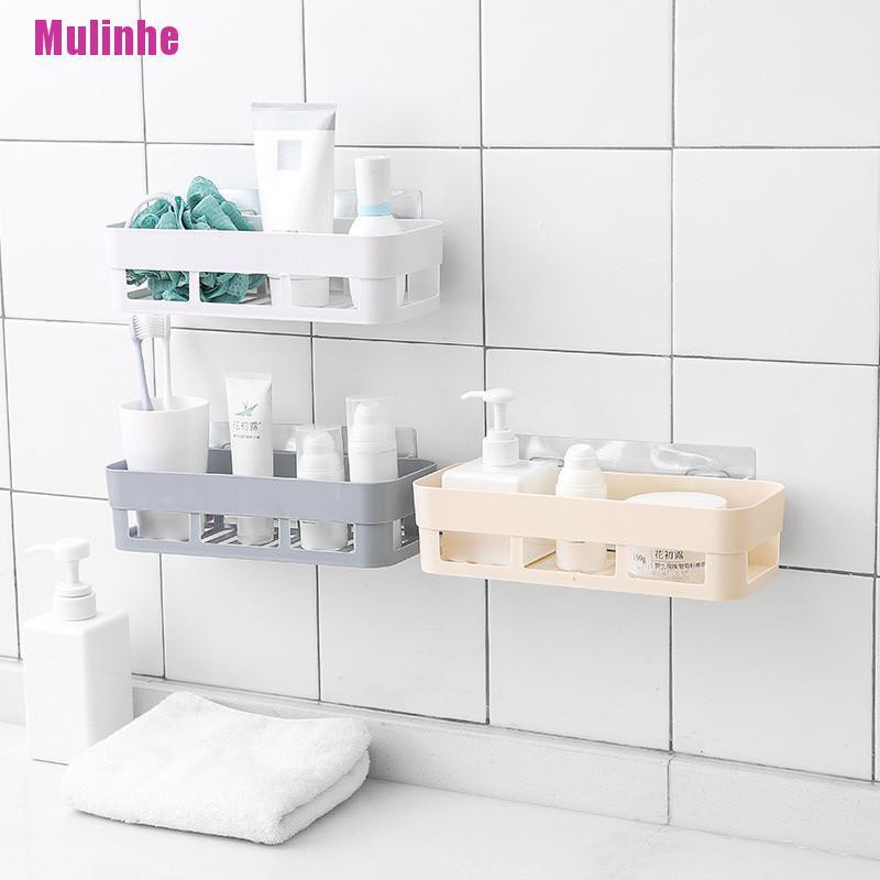 [Mulinhe] Giá Đỡ Khăn Tắm / Bọt Biển Hút Chân Không Gắn Tường Nhà Tắm