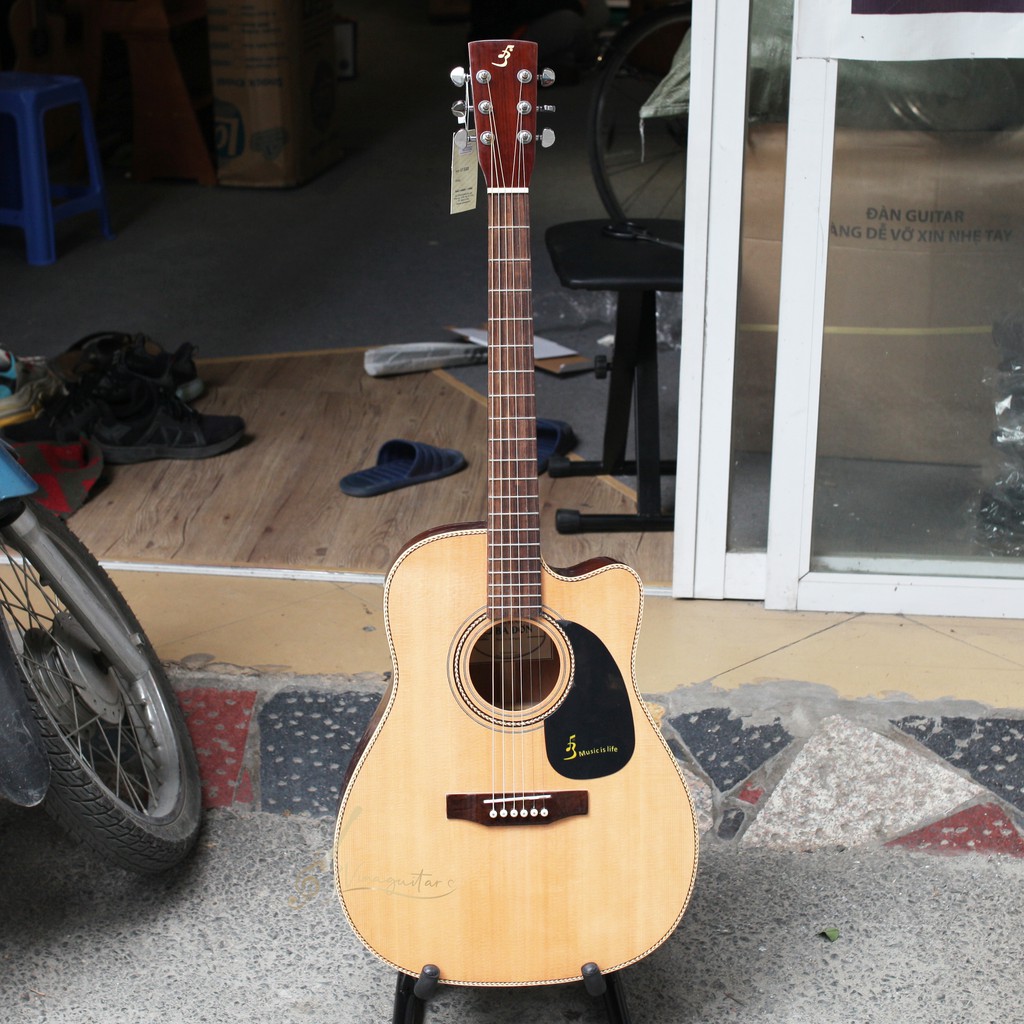 Đàn Guitar Acoustic Ba Đờn J150D Tặng Full Phụ Kiện - Vinaguitar Phân Phối Chính Hãng