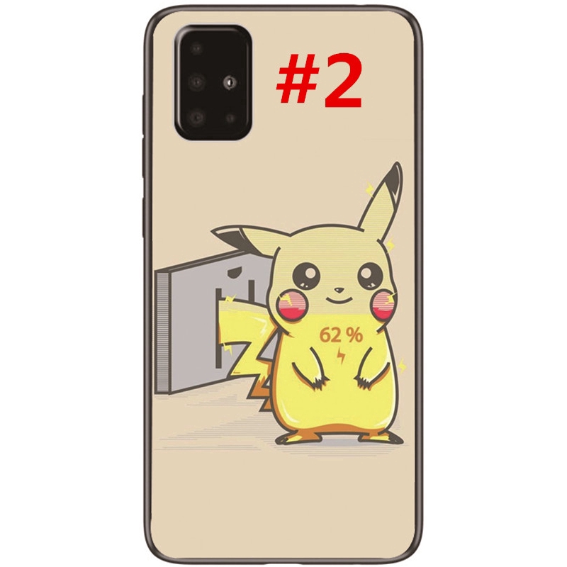 Ốp điện thoại TPU mềm hoạt hình Pikachu cho Samsung Galaxy Note 20 Ultra 5G/M51/M01/A01 Core/XCover Pro