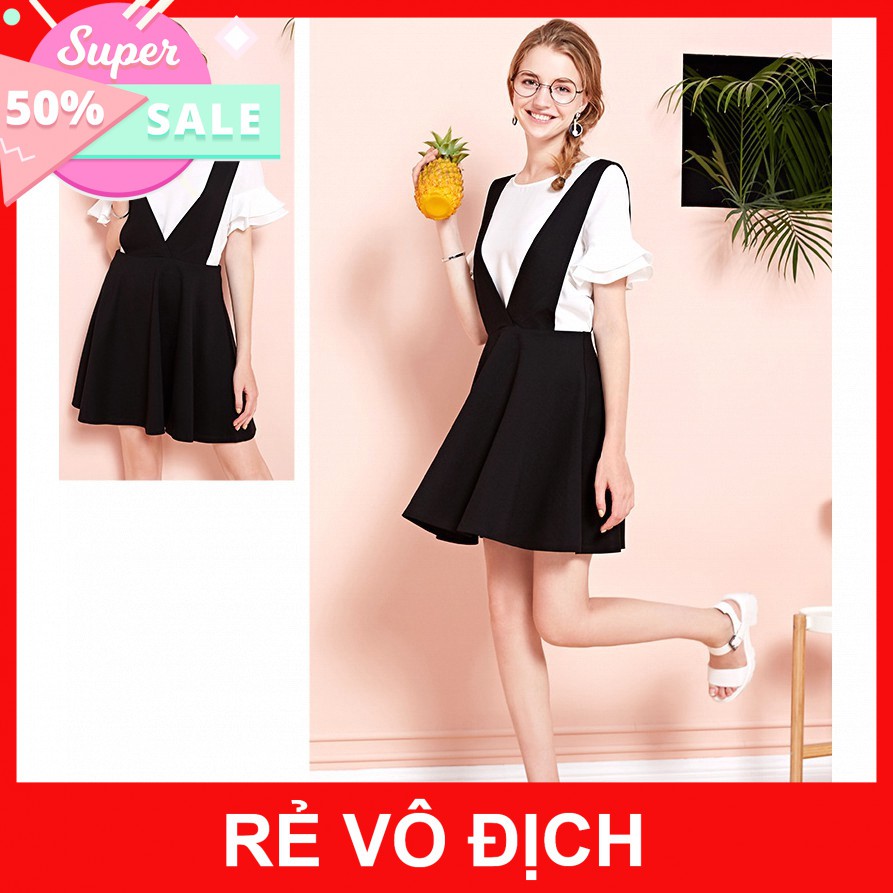 Váy Yếm Cổ Chữ V mt184 CHUYÊN CHÂN VÁY CÔNG SỞ
