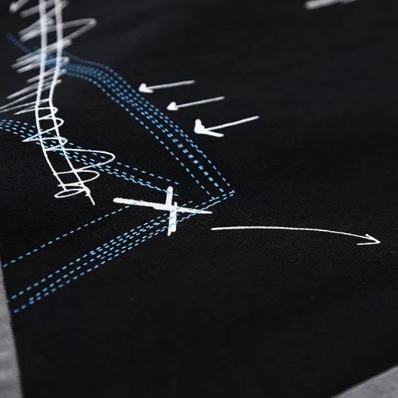 Áo Thun Ngắn Tay Phối Màu Tương Phản Phong Cách hip hop Thời Trang Mùa Hè Cho Nam