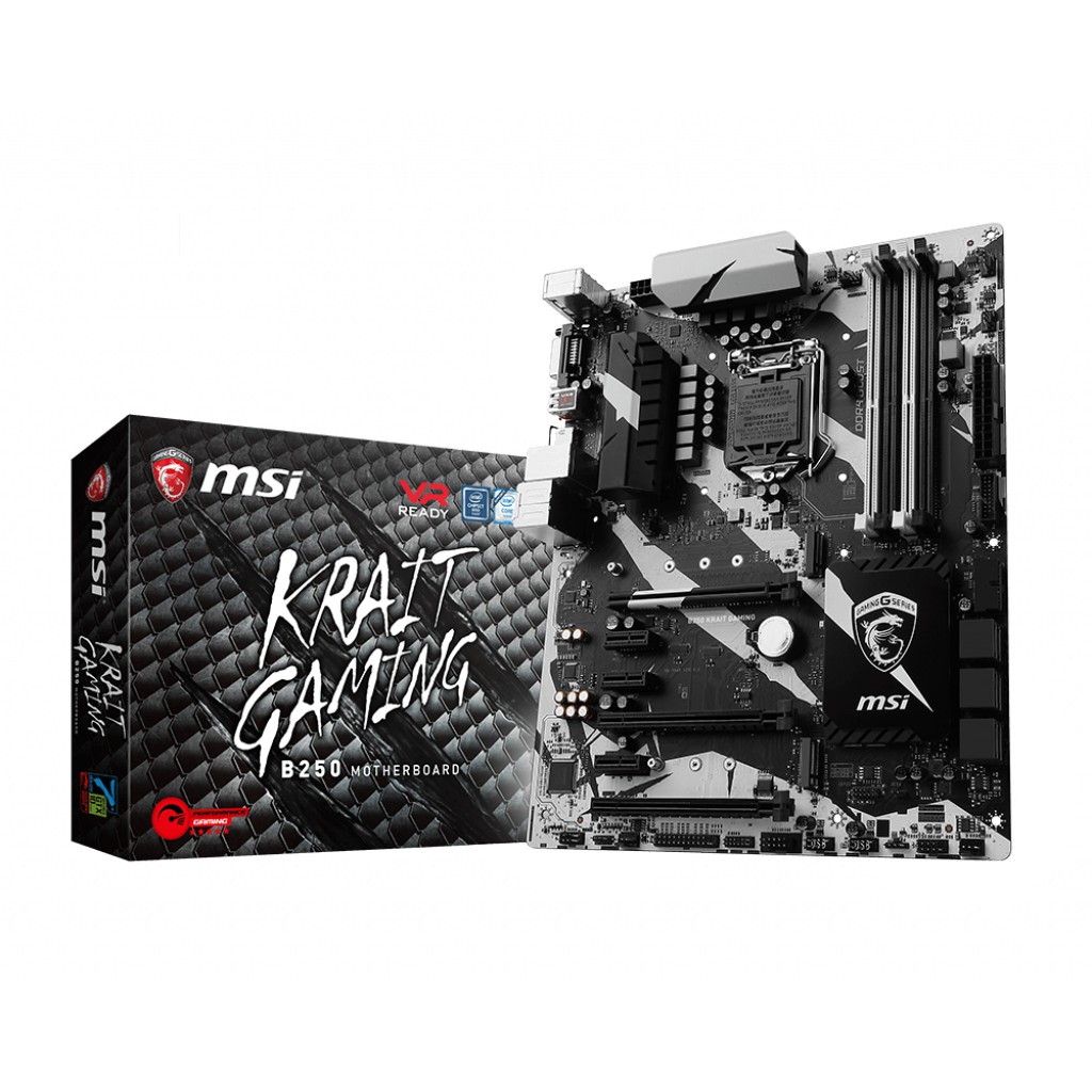 Mainboard B250 MSI Krait Gaming nguyên zin, có chặn đã mod chạy được i3 8100,i3 9100f