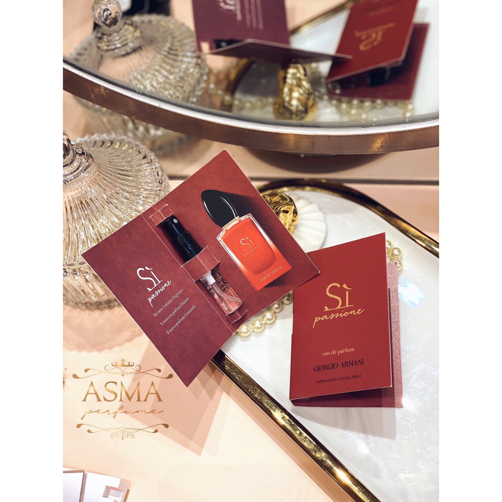 Vial/ Sample/ Mẫu thử nước hoa chính hãng dạng xịt Armani Sì Passione EDP