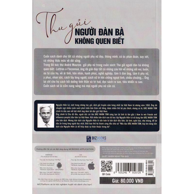 Sách - Thư Gửi Người Đàn Bà Không Quen Biết Mcbooks