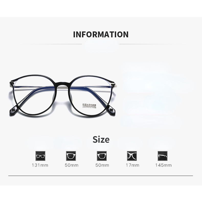 Kính chống bức xạ của phụ nữ mới TR90 chất liệu chống ánh sáng xanh kính điện thoại di động kính máy tính