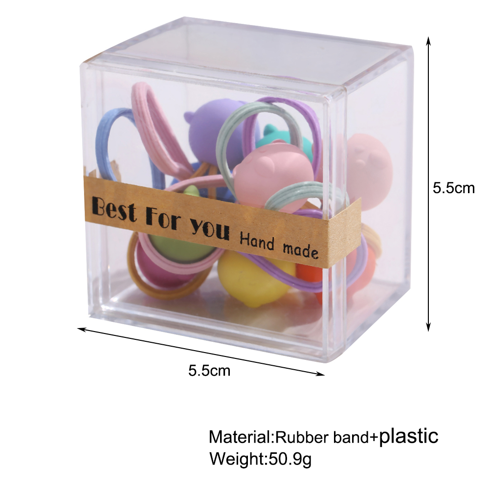 Set 10 Dây Chun Buộc Tóc Nhiều Màu Xinh Xắn Cho Bé Gái