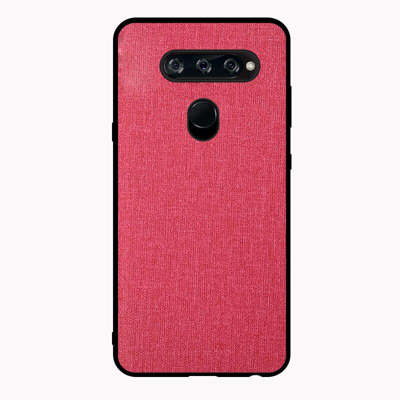 For Three Camera LG G8S ThinQ case cover back cover silicone edge fabric protective Shell