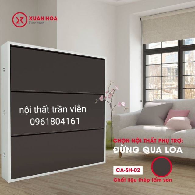 Tủ giày thông minh chính hãng xuân hòa dài 1m - 3 ngăn
