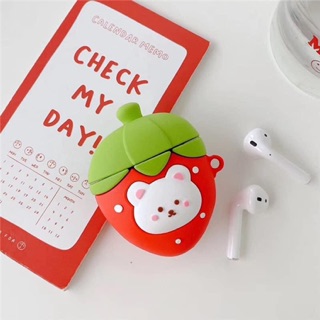 🍓 Case ảipods 1/2 dâu đào có bé thỏ cute