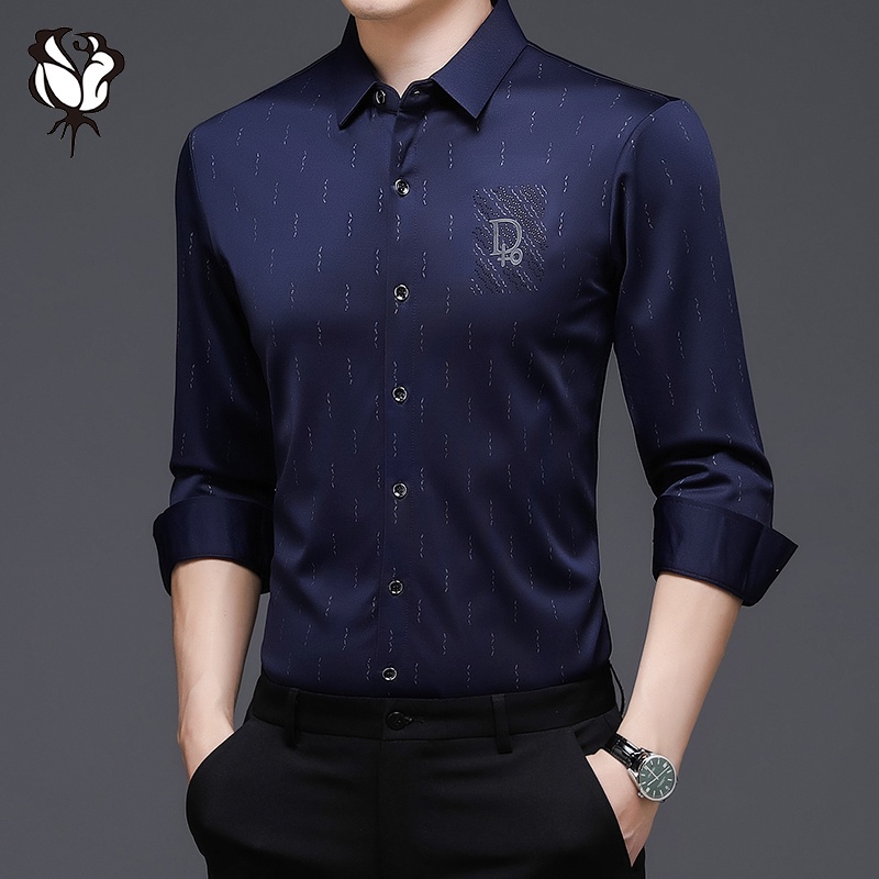 Áo Sơ Mi Tay Dài Kẻ Sọc Caro 3 Màu Sắc Phong Cách Hàn Quốc Cho Nam