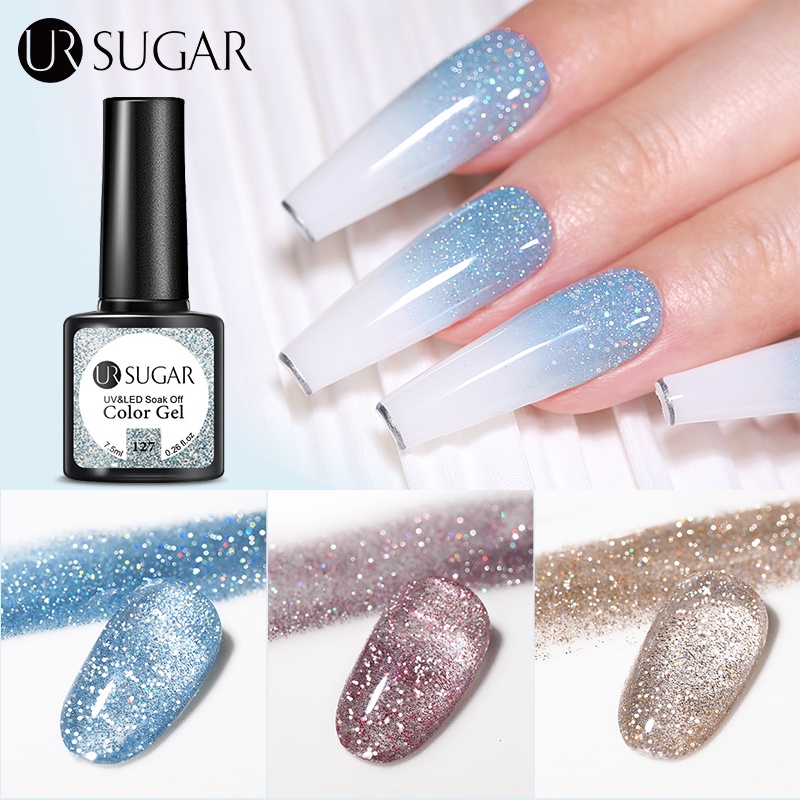 Gel sơn móng tay UR SUGAR LED UV 7.5ml nhiều màu nổi bật