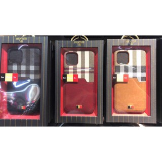 Ốp Lưng da kèm khe cardvisit Mentor VII IPhone 11/11 Pro Max//12/12 pro/12 Pro max/Iphone 13 Pro Max/Iphone 15 Pro Max