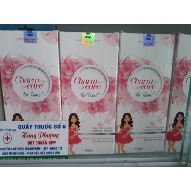 Dung dịch vệ sinh phụ nữ CHARM CARE LÀM HỒNG VÀ SR KHÍT VÙNG KÍN