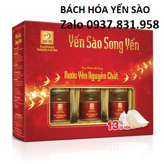 Song Yến - Nước yến nguyên chất 13% tổ yến siêu ngon