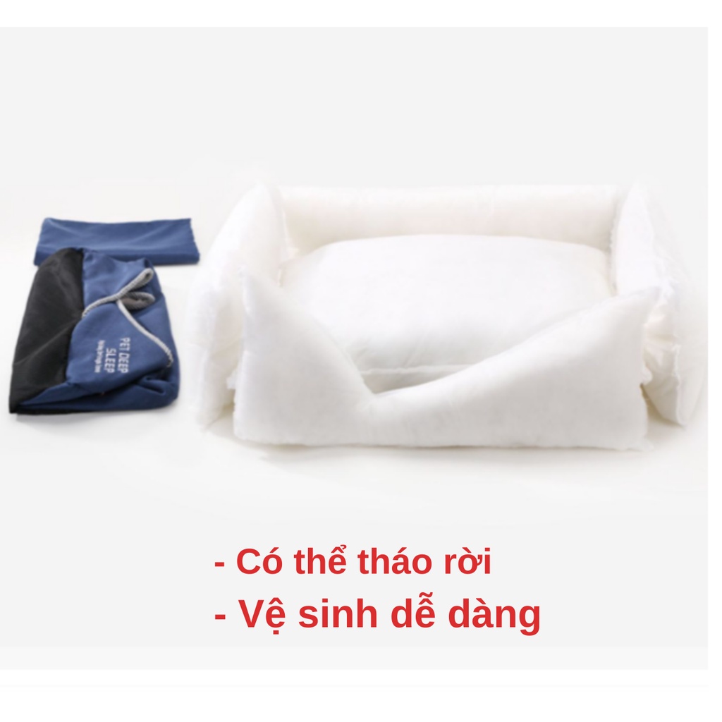 Hipidog Đệm ổ sofa lót nỉ có thể tháo vỏ / Soft Warm Bed Washable