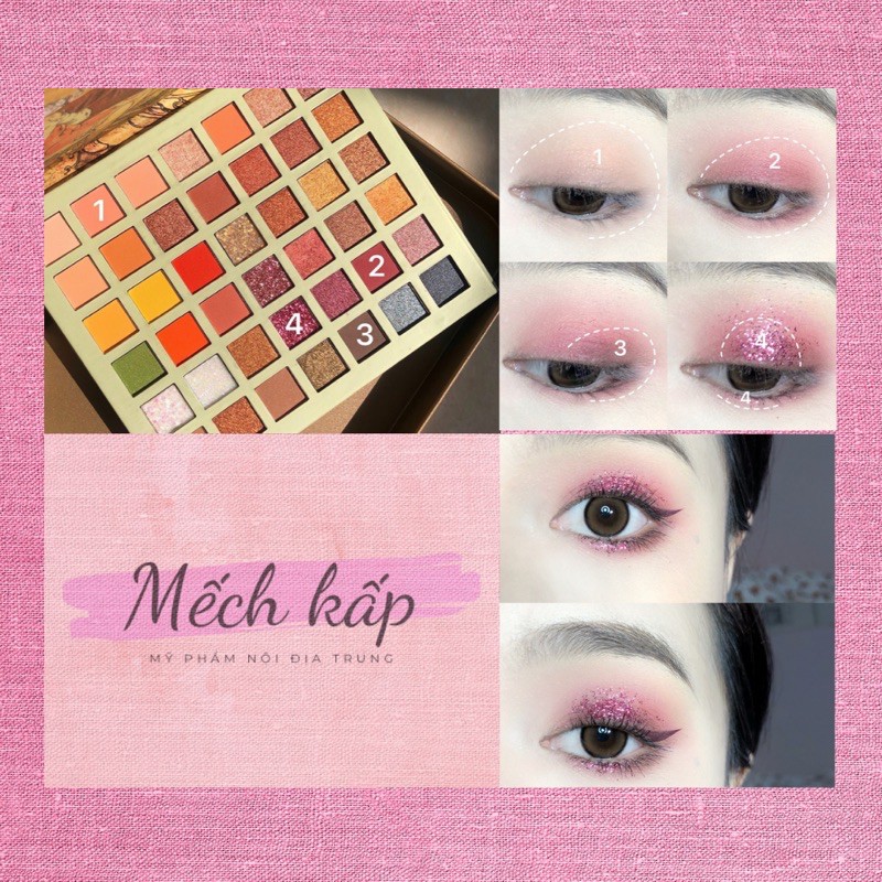 [MUGE LEEN] bảng phấn mắt 42 ô love story | BigBuy360 - bigbuy360.vn