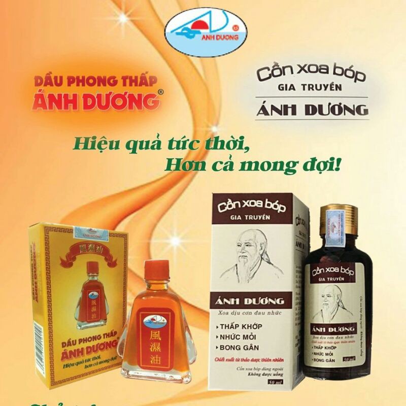 Combo Dầu xoa bóp phong thấp gia Truyền Chính Hãng Ánh Dương