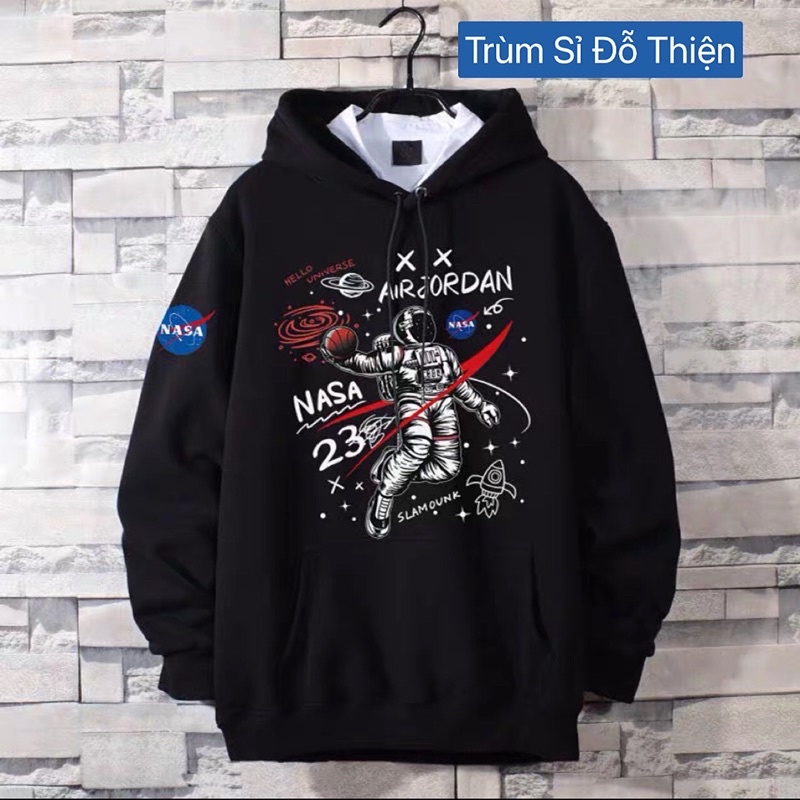 Áo hoodie sweater Nasa chất nỉ cao cấp Unisex bigsize nam nữ mặc nhà đi học du lịch giữ ấm mùa đông chống nắng mùa hè