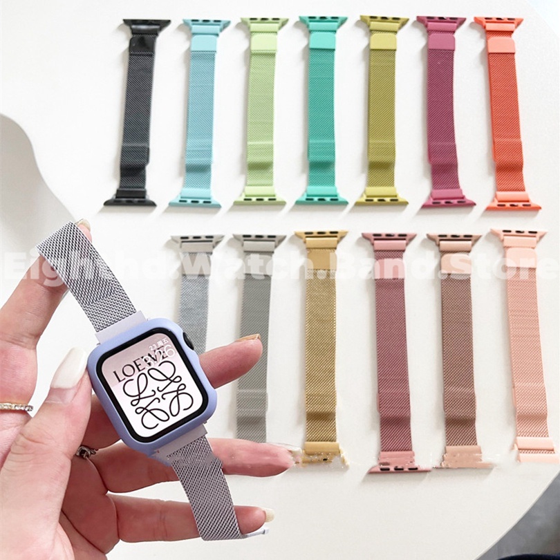 Milanese Dây Đeo Thay Thế Cho Đồng Hồ Thông Minh Apple Watch Ultra 2 Ultra Series 9 8 7 6 Se 5 4 3 2 1 Size 49Mm 41Mm 45Mm 44Mm 42Mm 40Mm 38Mm