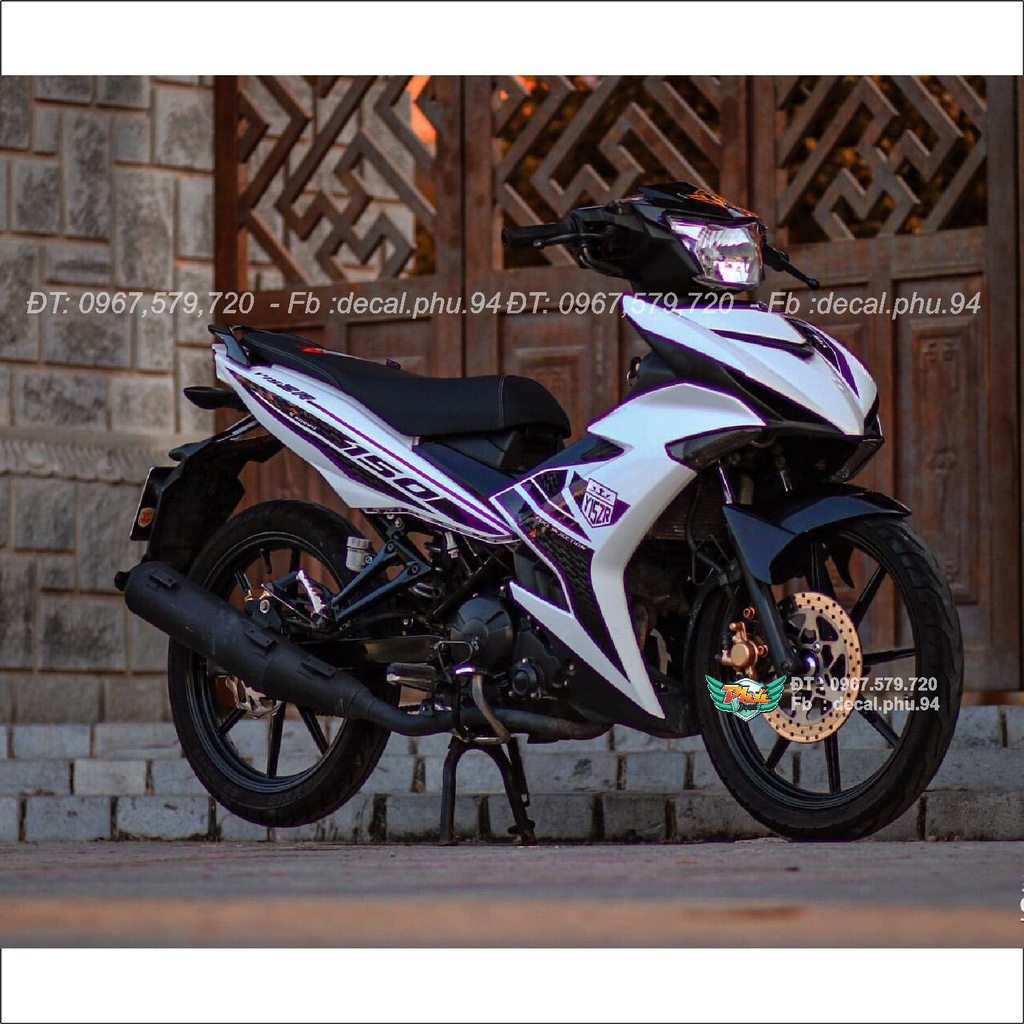 Tem Rời Ex 150 Y15ZR Trắng Đen (J)