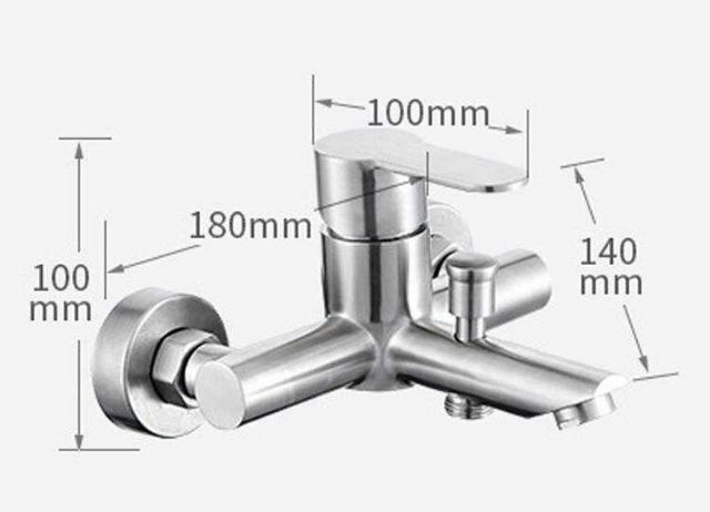 Bộ vòi sen nóng lạnh Inox SUS 304