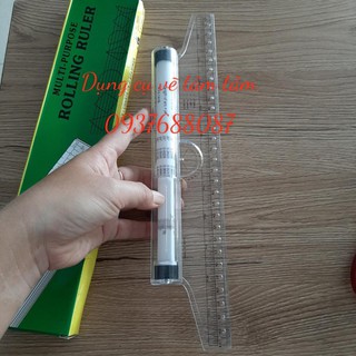 Thước vẽ kỹ thuật, thước lăn, rolling ruller 30cm
